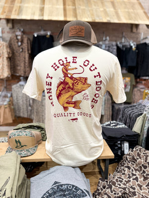 Honey Hole Outdoors Tee - Bass Cowboy