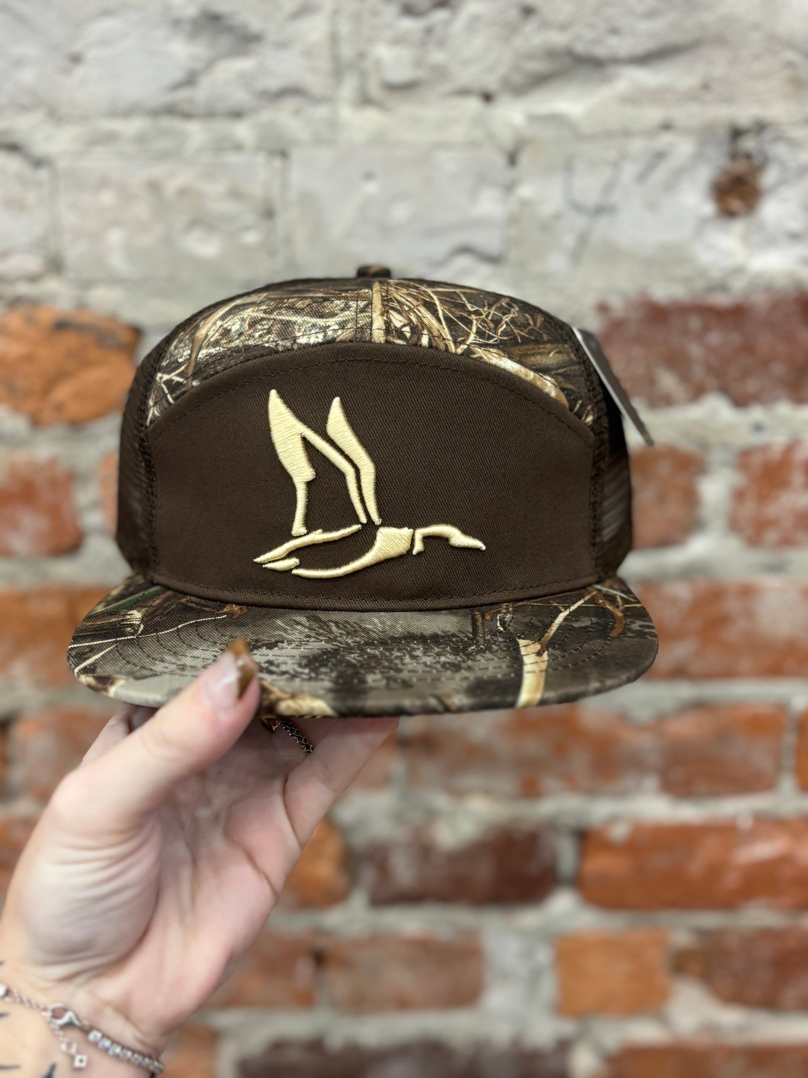 Roost 7 Panel 3D Puff Sawblade Hat