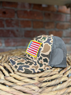 Local Boy Patriotic Patch Trucker Hat
