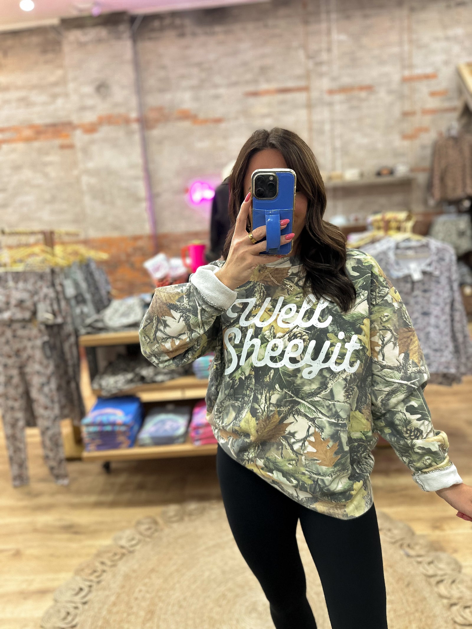 Well Sheeyit Vintage Camo Pullover