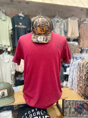 Shoot & Reel FL Flag/Deer Tee - Red