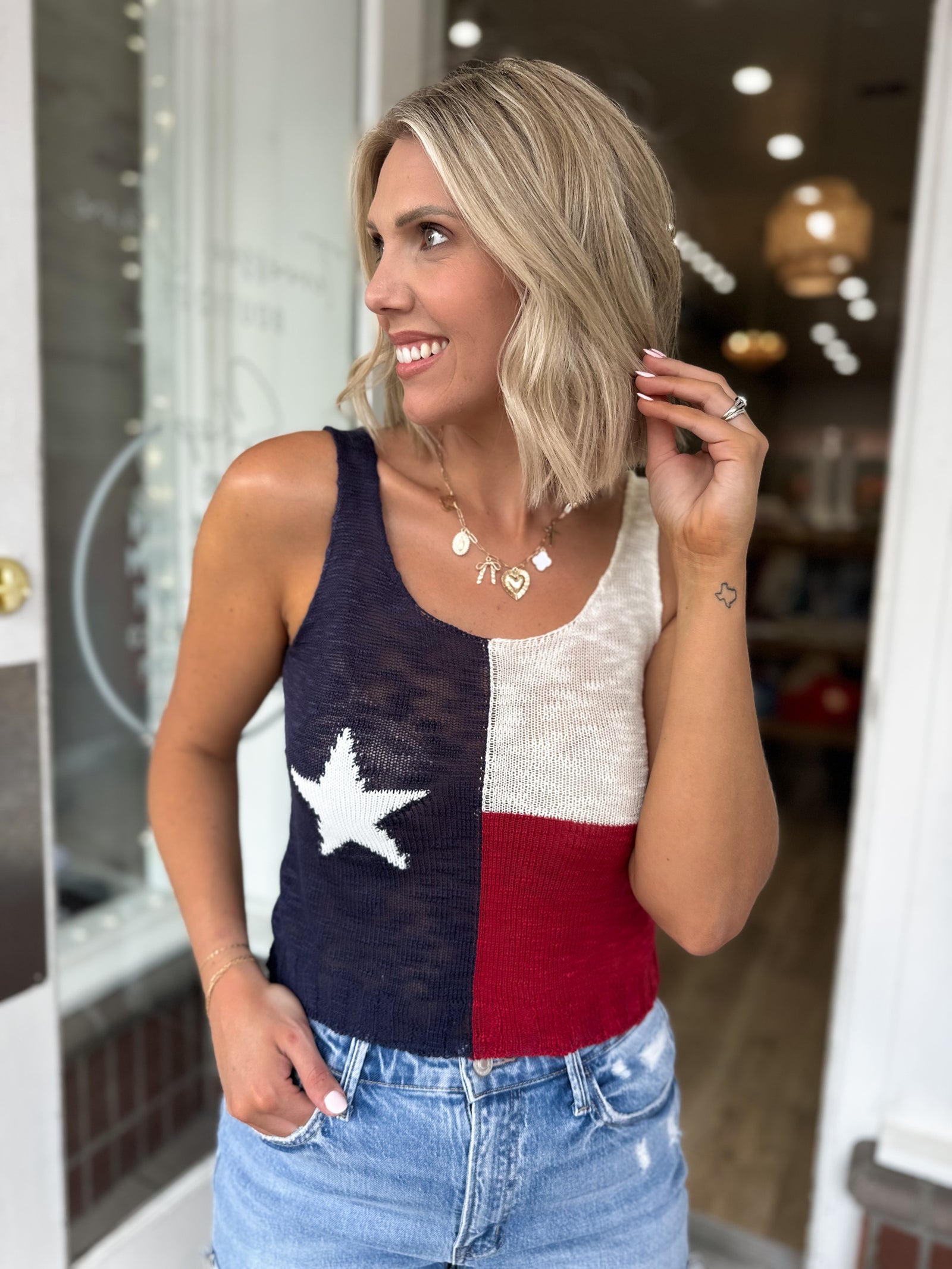 Heart Of Texas Knit Tank Top