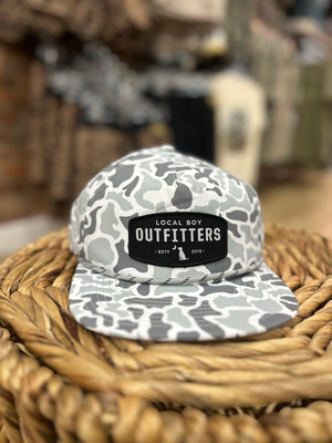 Local Boy Perforated Flat Brim Patch Hat