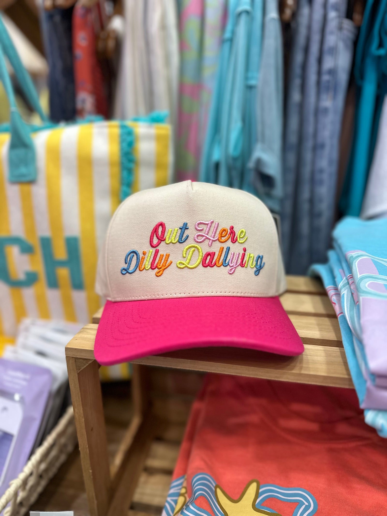 Out Here Dilly Dallying Trucker Hat