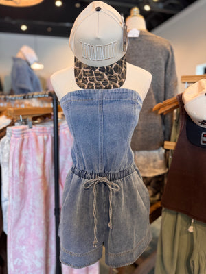 Keni Denim Jean Tube Romper