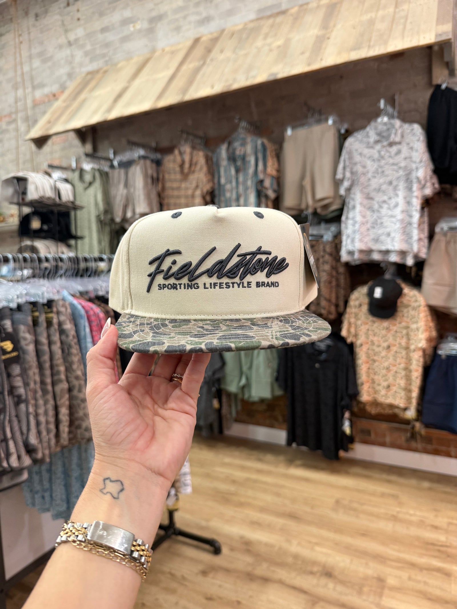 Canvas Backwoods Camo Bill Hat
