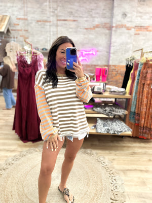 Natalie Contrasting Stripe Top