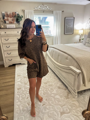 Harper Leopard Oversized Romper