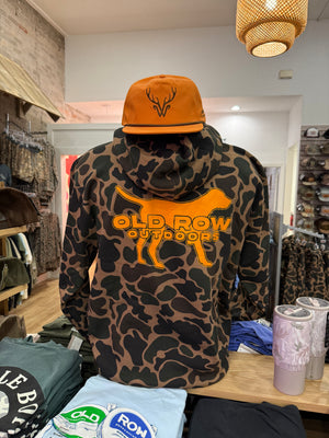 Old Row Duck Camo Hoodie - Orange