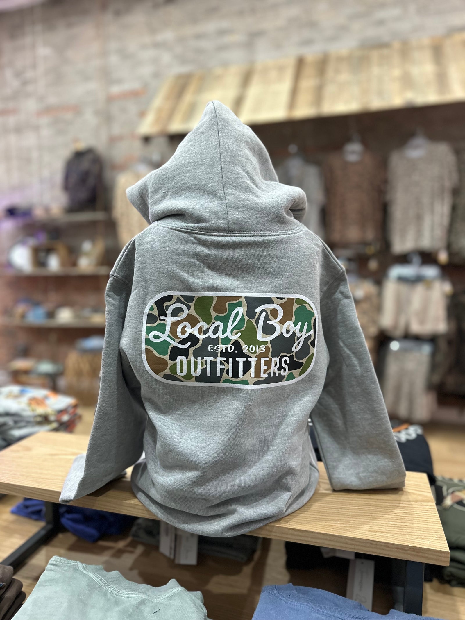 Local Boy Youth Retro Patch Hoodie