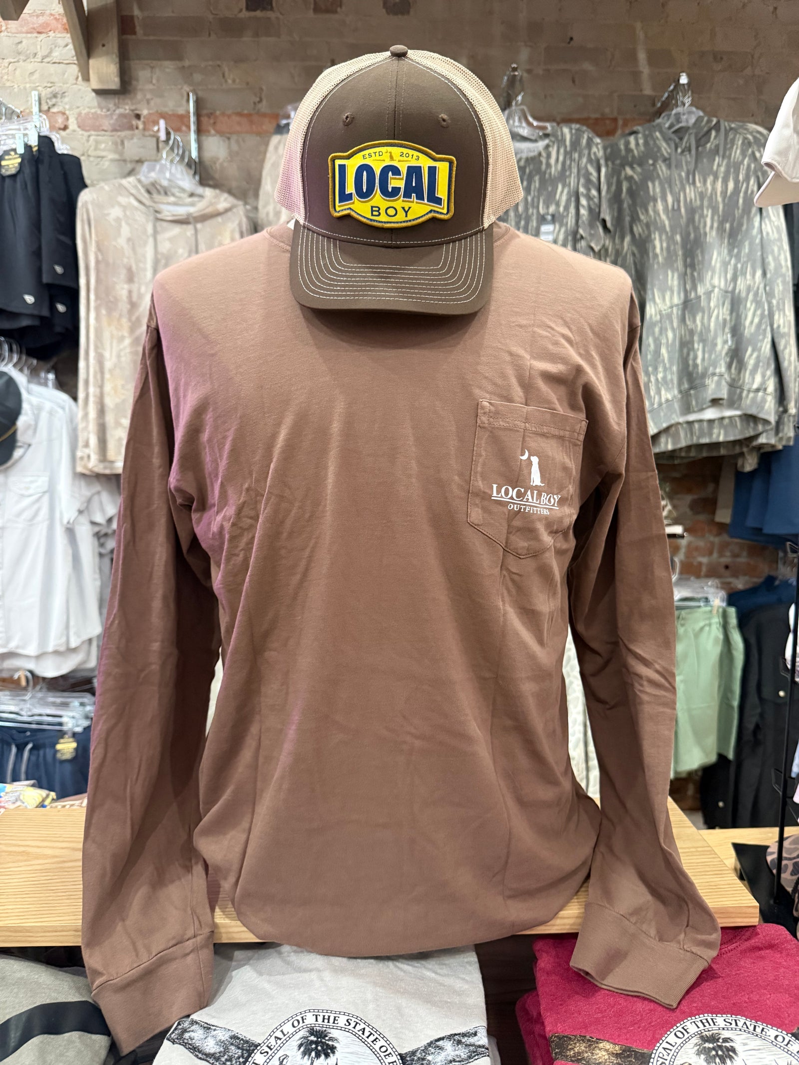 Local Boy Long Sleeve Vintage Emblem Tee