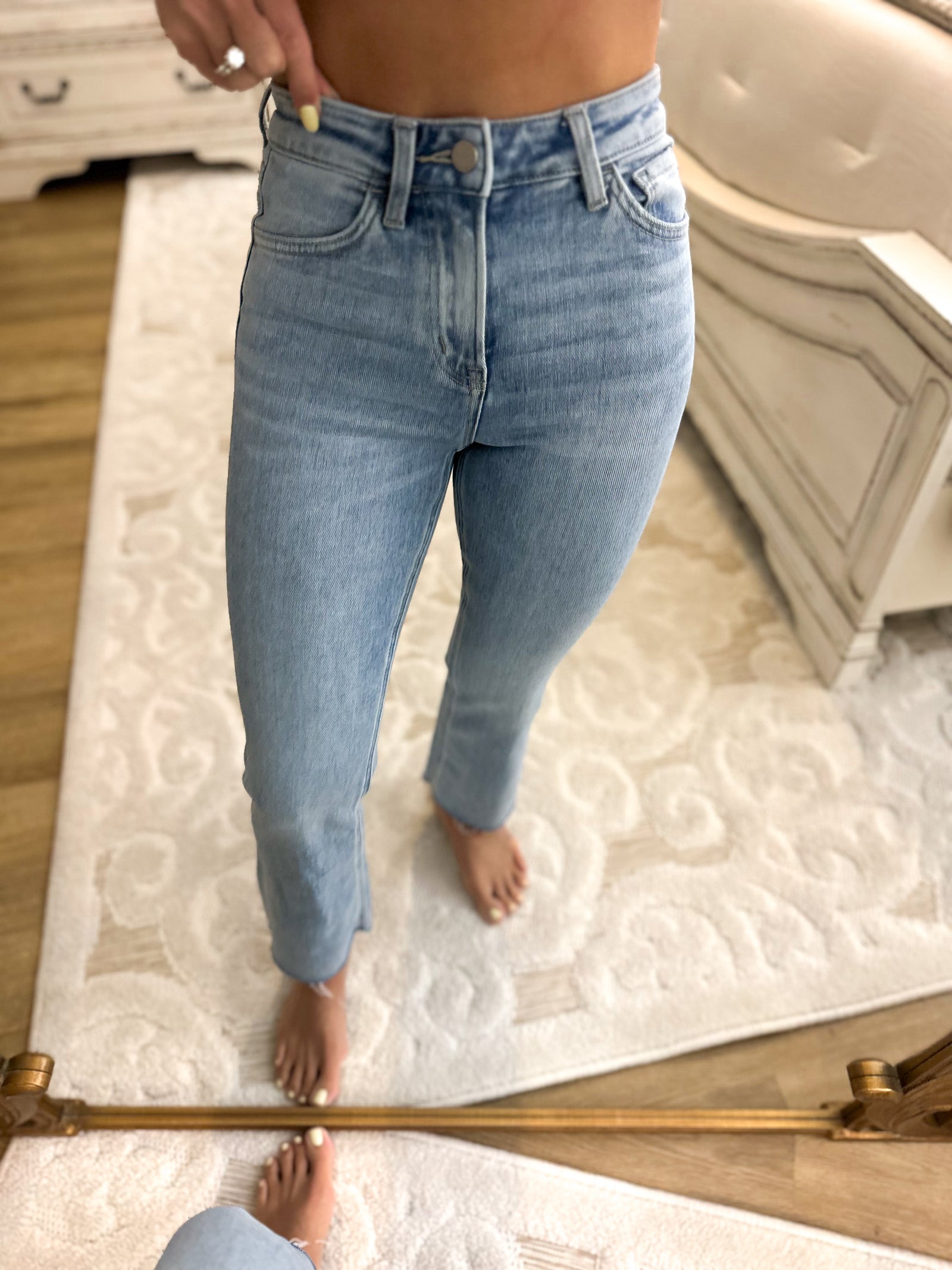 Larissa High Rise Kick Flare Denim Jeans