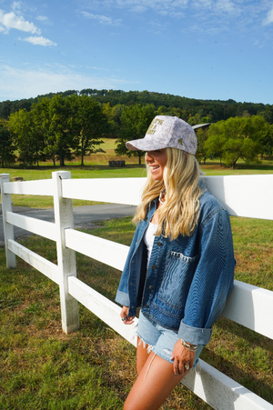 Should've Been a Cowboy - Washed Camo Trucker Hat