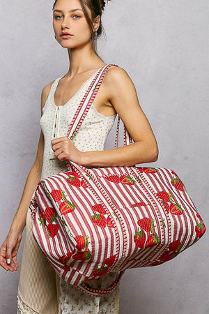 Front Pocket Quilted Adjustable Strap Bag