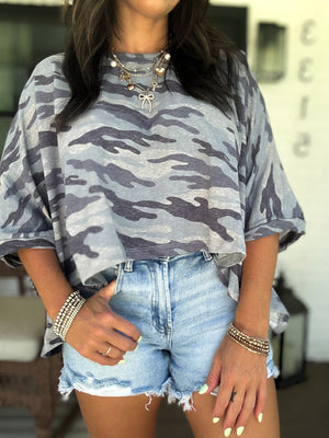 Steady Heart Camo Top