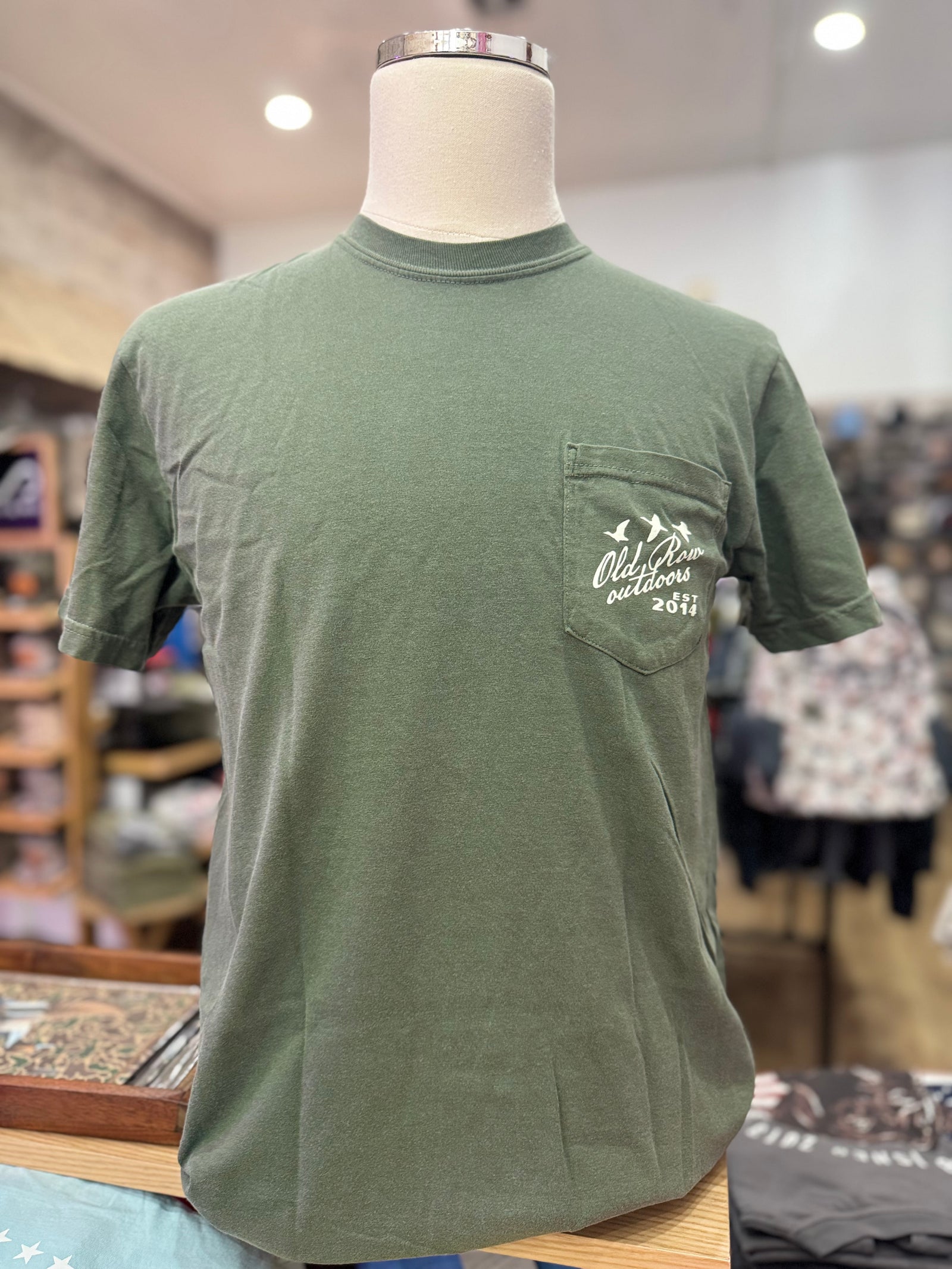 Old Row Five Ducks Tee - Moss