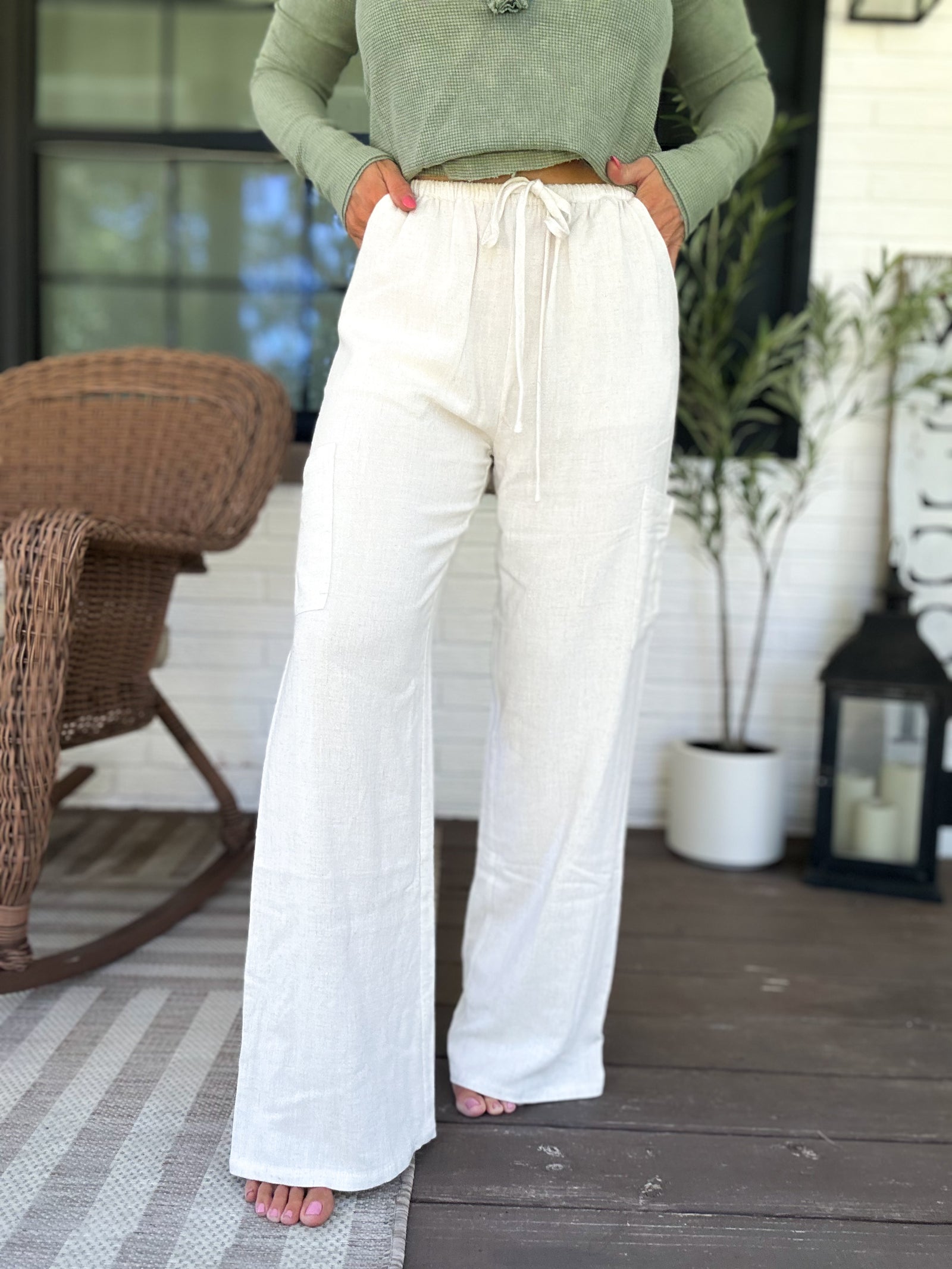 Andi Linen Cargo Pants