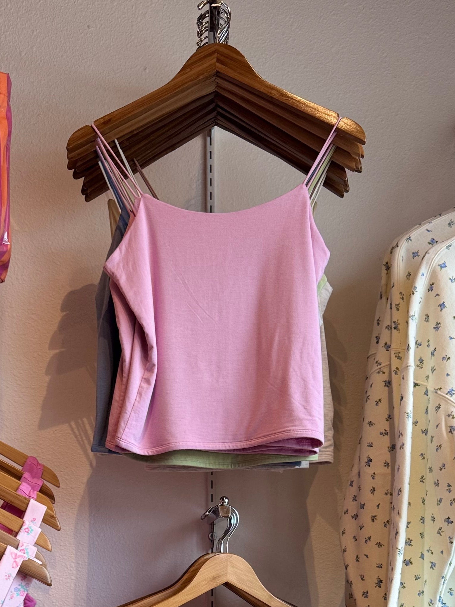 On My Terms Elastic Strap Tank - Orchid