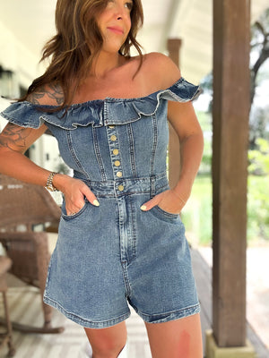 Kendal Denim Jean Romper