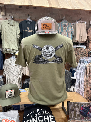 Shoot & Reel FL Flag/Airboat Tee - Olive