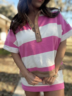 Play with My Heart Striped Top
