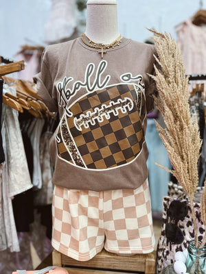 Football Season Comfort Colors Tee - Mocha