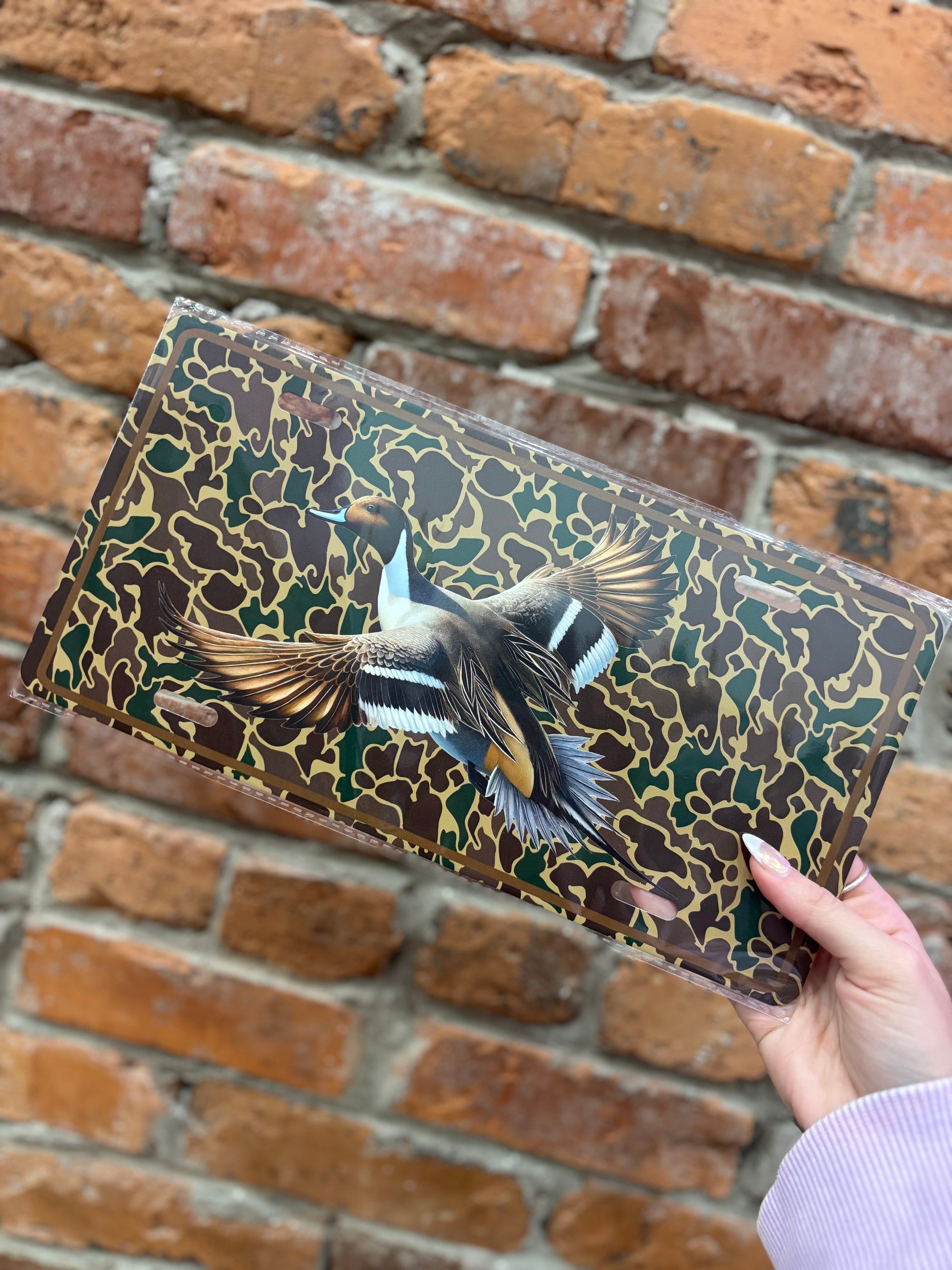 License Plate Tag- Mallard