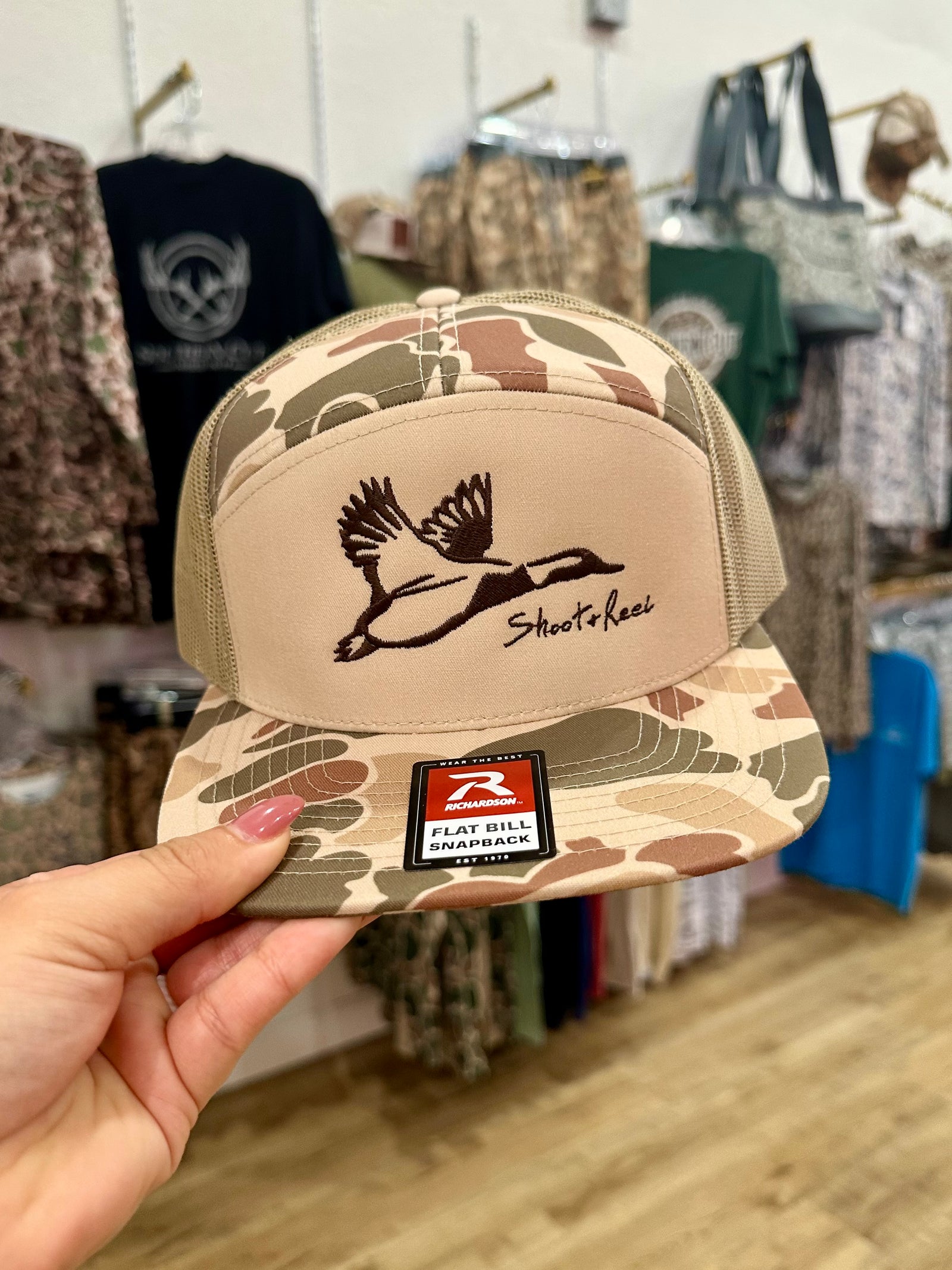 Shoot & Reel Harvest Mallard Outline Hat