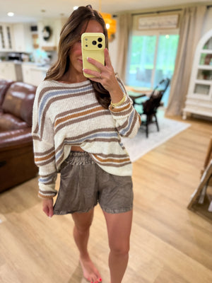 Ava Paperbag Shorts - Brown