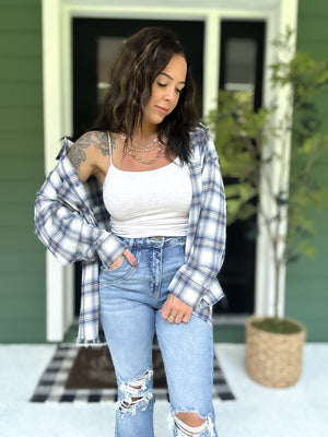 Jessie Plaid Button Down Top