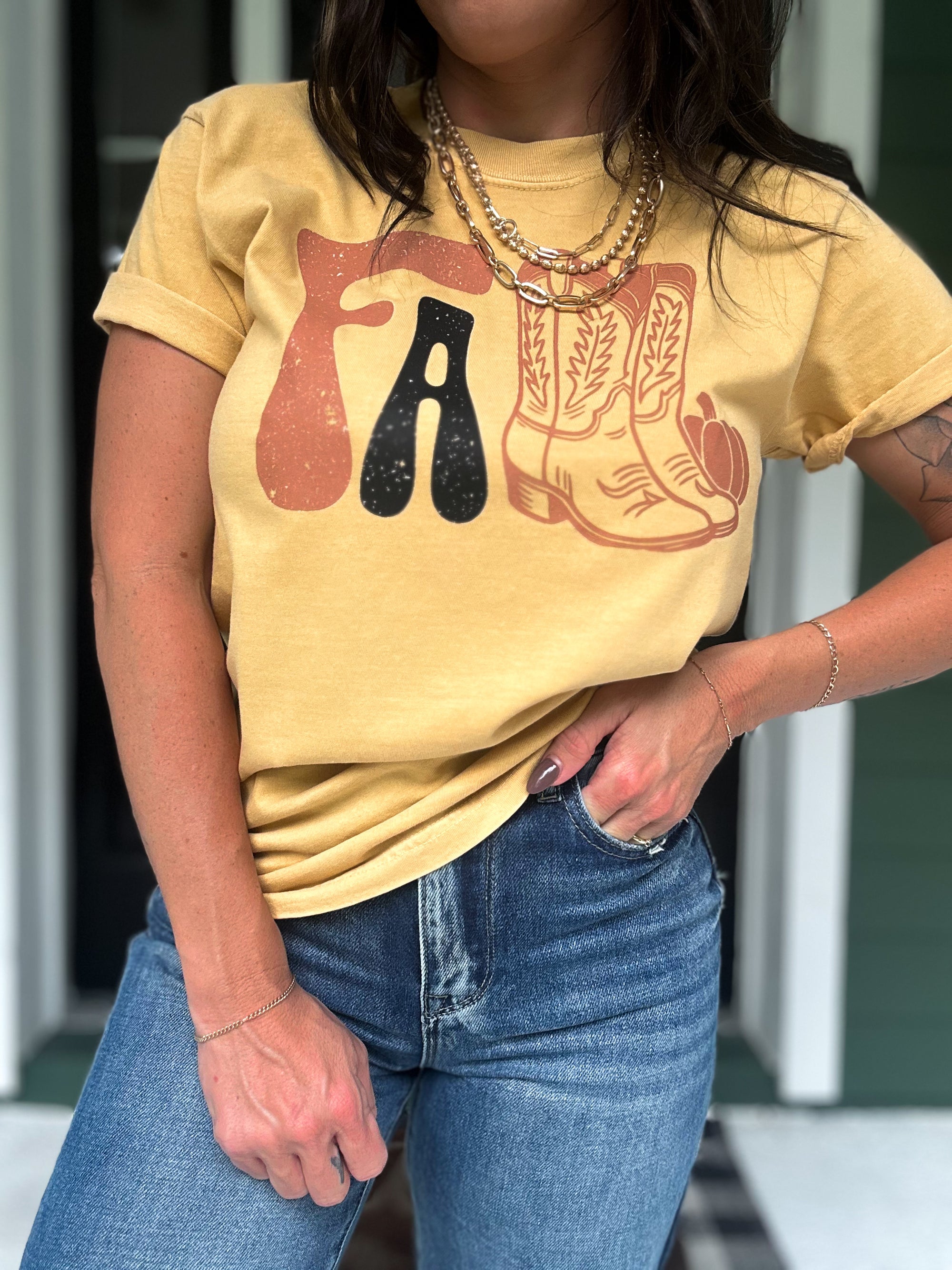 It's Fall Y'all Comfort Colors Tee - Mustard