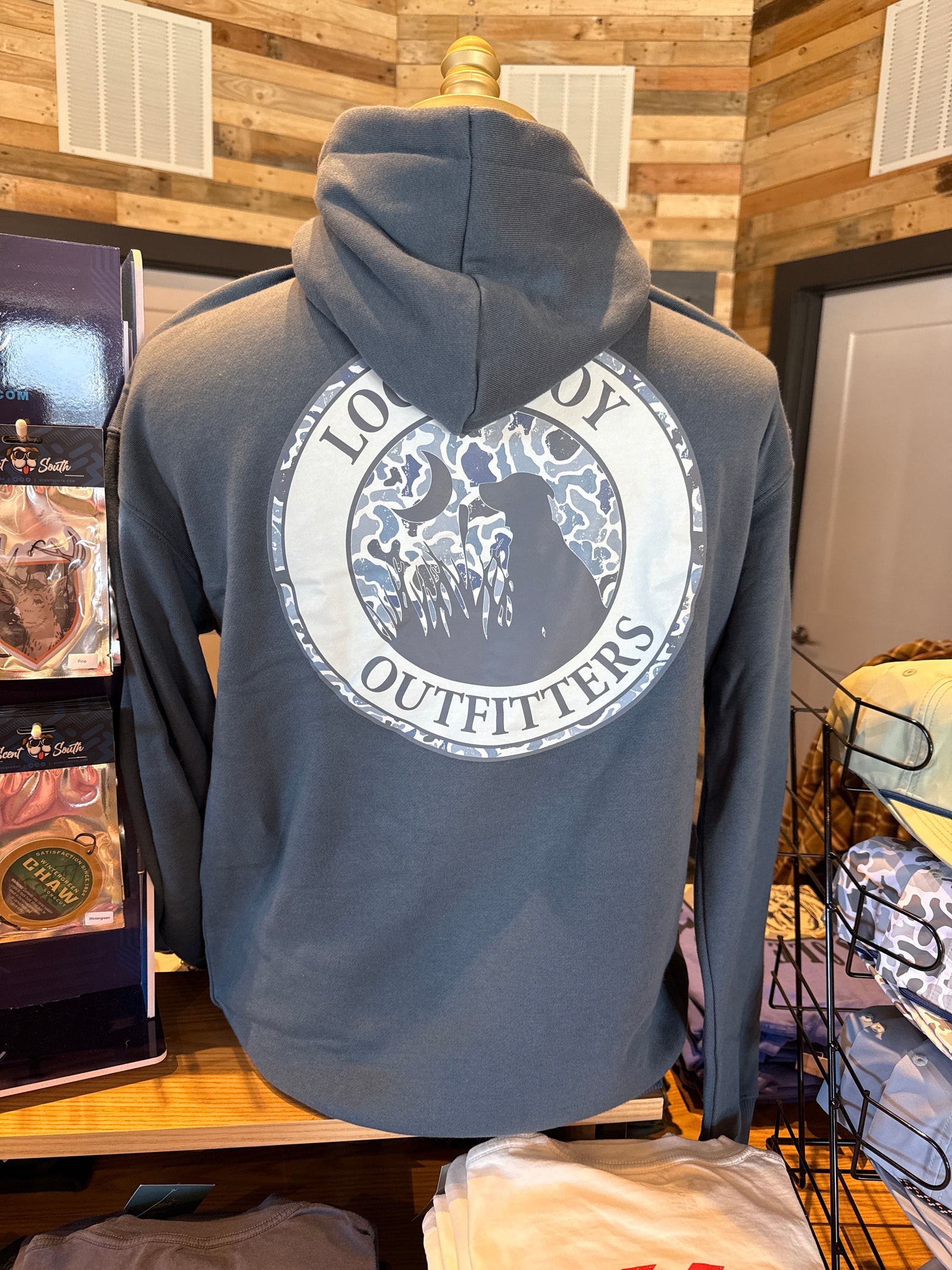 Local Boy Distressed LCF Cobalt Circle Hoodie