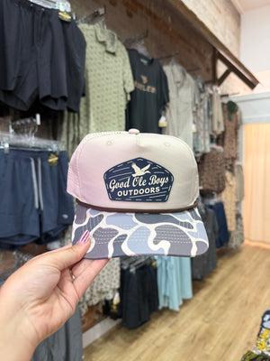 Good Ole Boys Flying Duck Cream/Camo Rope Hat
