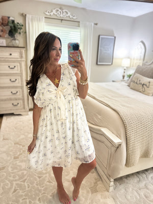 Remember Me Flutter Sleeve Dress