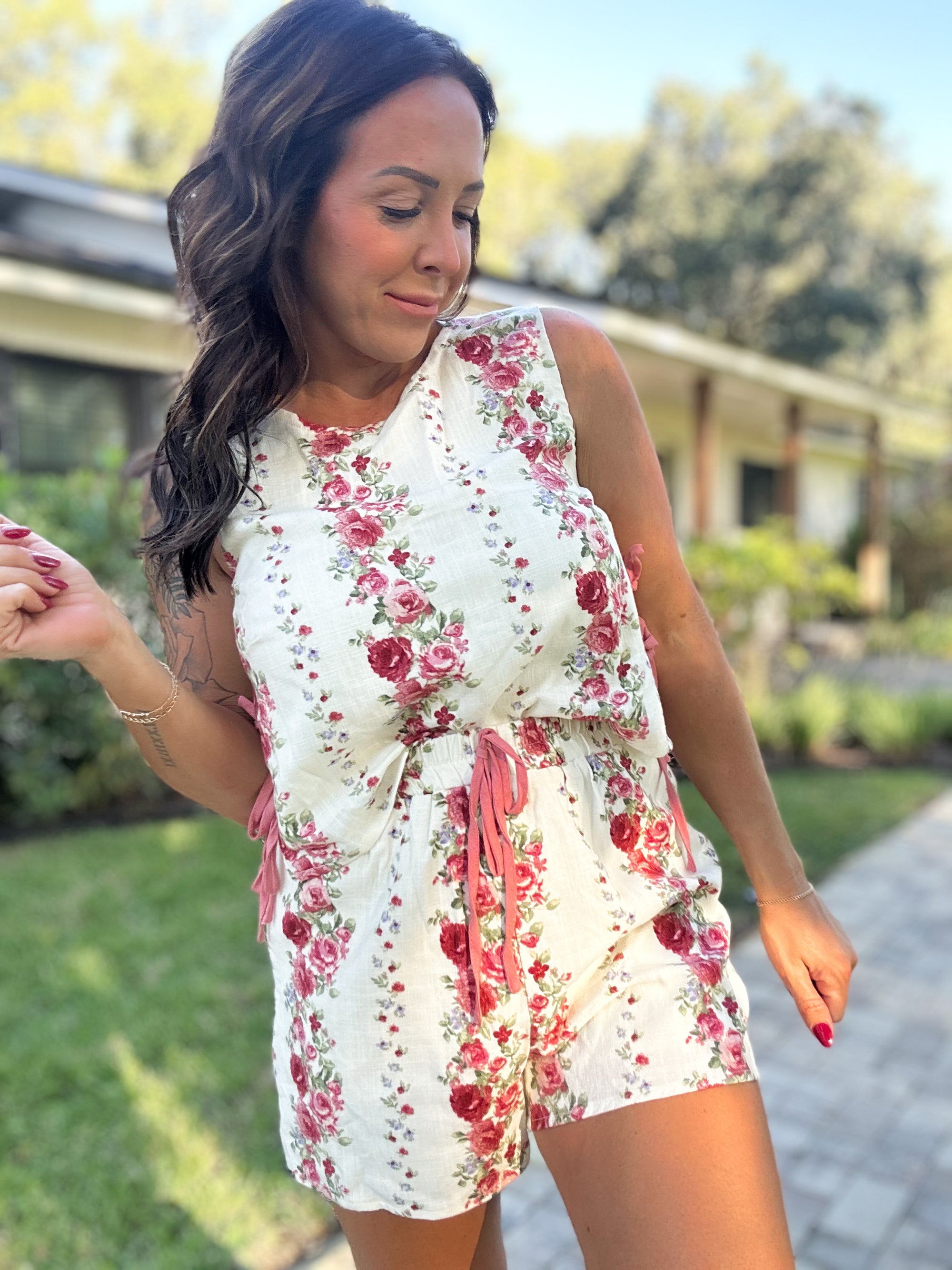 Stella Grace Floral Printed 2-Piece