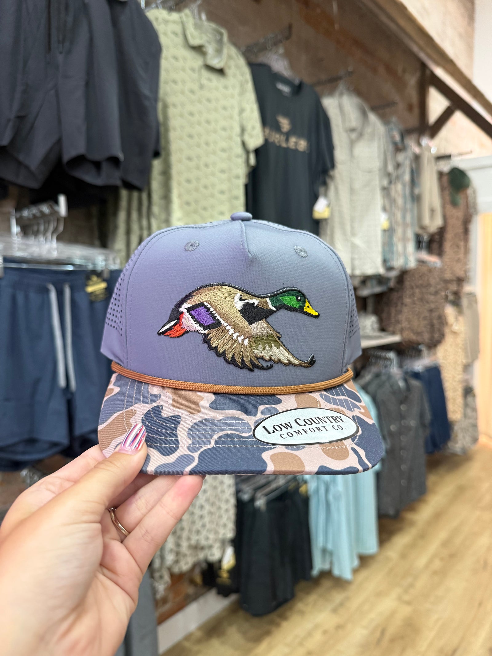 Good Ole Boys Mallard Patch Grey/Camo Rope Hat