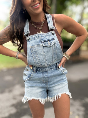 Just a Little Country Denim Overalls