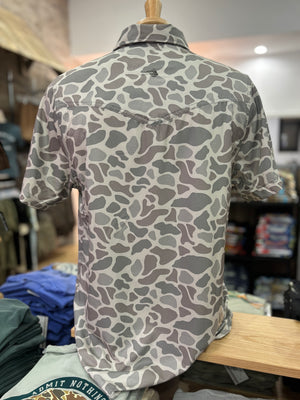 Burlebo Performance Western Shirt - Classic Deer Camo
