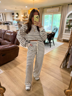 Banks Striped Knit Oversized Sweater Top