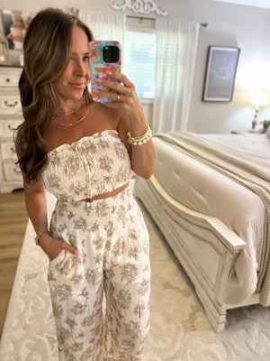 Marleigh Wide Leg Printed Pants