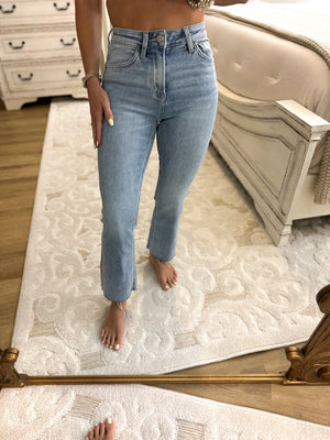 Larissa High Rise Kick Flare Denim Jeans