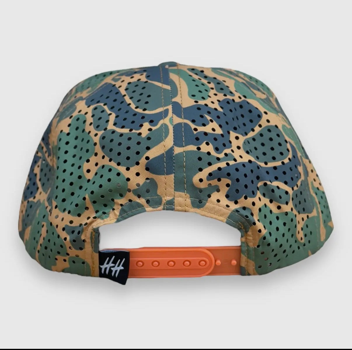 Honey Hole Performance Men's Hat - Duck Camo Blaze