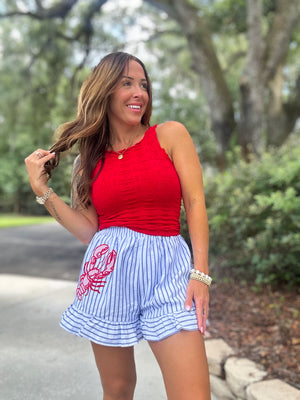 Forever Summer Striped Ruffle Shorts