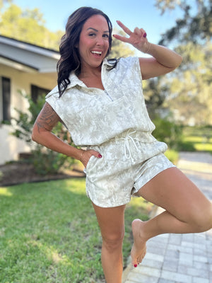 Vivian Vintage Camo Two Piece Set