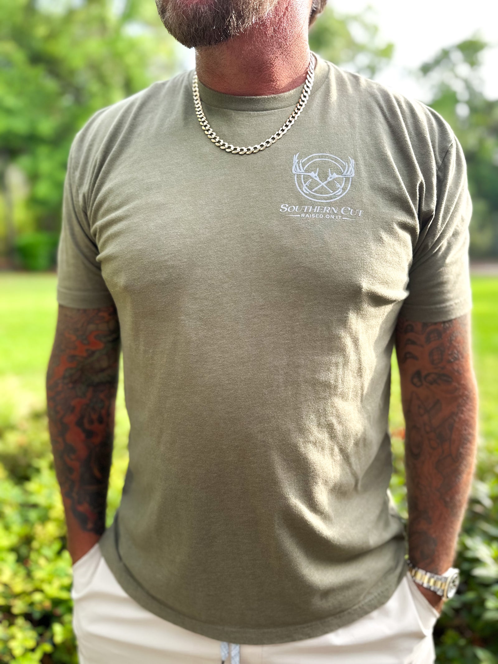 Southern Cut Tee - Olive