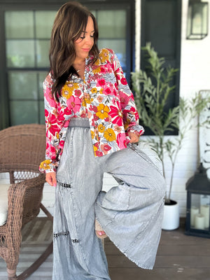 Oakley Woven Floral Print Top