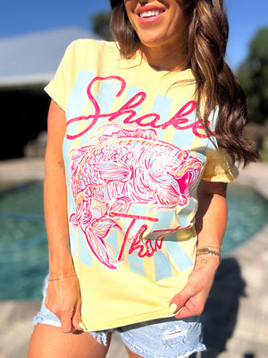 Shake That Bass Comfort Colors Tee - Butter