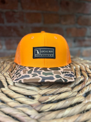 Local Boy Neon Orange Trucker Hat