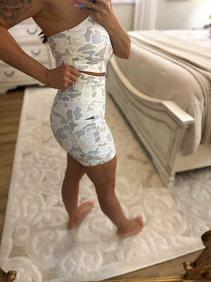 Local Girl Biker Shorts - Saltwater Camo