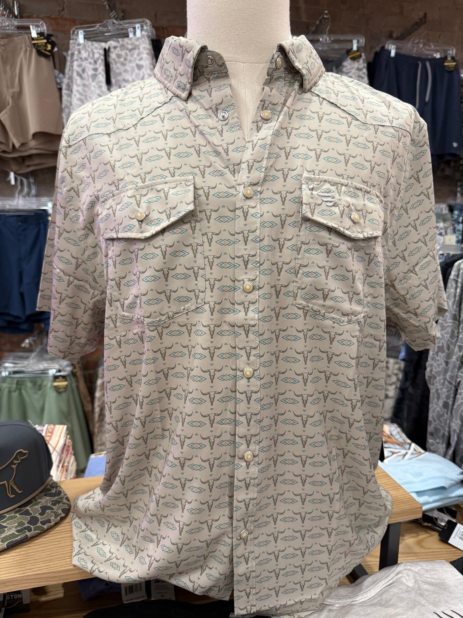 Burlebo Performance Western Shirt - Skull Rancher